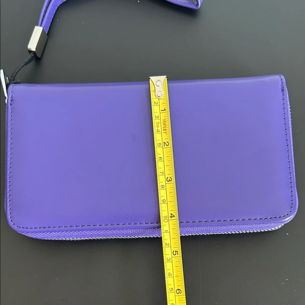 Purple Women's Wristlet Wallet Card Organizer - Picture 3 of 5
